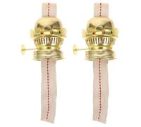 CATIEBYE Brûleur à Huile Rétro Vintage avec Mèches, Lot de 2 Pièces en Métal et Tissu, Compatible avec Différentes Lampes à Pétrole pour Décoration Intérieure