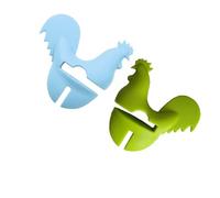 CATIEBYE Clip de Pot en Silicone 2pcs D'animal de Dessin Animé, Résistant Chaleur et Facile à Ranger, Accessoire Cuisine pour Assistant Cuisine Couleur Aléatoire