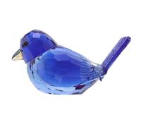 CATIEBYE Décoration D'oiseau en Cristal Figurine Animale en Cristal Grand Oiseau Bleu Décoratif Sculpté Main pour Feng Shui et Table Tabletop