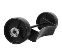 CATIEBYE Kit de Roues pour Chauffage Terrasse Gaz Extérieur Roues Fer et Plastique Mobilité Facile pour Parasol Chauffant Gaz de Rechange Patio et Jardin