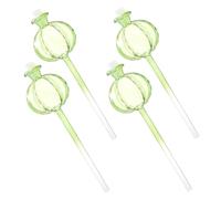 CATIEBYE Lot de 4 Globes D'arrosage en Verre Borosilicaté Vert de Cactus, Système Automatique pour Arrosage des Plantes et Bonsaïs à Domicile