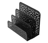 CATIEBYE Organisateur de courrier Porte-Papeterie en Fer Noir Style Moderne Motif Lettre européenne pour Bureau à Domicile et Salle d'attente décoratif et économiseur d'espace