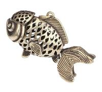 CATIEBYE Sculpture de Poisson en Laiton Doré pour Décoration de Bureau, Design Chic, Résistant Déformation, pour Chambre ou Hôtel