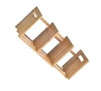 CATIEBYE Serrage-Livres Extensible de Bureau en Bambou 1 Pièce, Rangement | Réglable, Organise Livres et Dossiers, Format Compact pour Espace de Travail et Étagère de Table