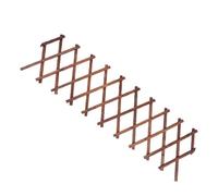 CATIEBYE Treillis Extensible Design de Connexion Solide Support Robuste en Bois Carbonisé Marron pour Plantes Grimpantes pour Mur Végétal et Clôture de Jardin