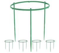 CATIEBYE Tuteur pour Plantes Grimpantes 15 Pièces en Plastique Vert | Soutien pour Petites Plantes en Pot, Usage Jardin et Maison, Structure Simple et Élégante