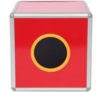 CATIEBYE Urne Cubique Rouge pour Tirage Sort en Alliage D'aluminium et Acrylique Lisse et Finition Soignée Lors de Fêtes et Événements