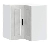 CATRP-Flower Stand Armoire Murale d'angle de Cuisine Porto Gris Béton | Meuble mural, bois d'ingénierie, surface lisse, rangement bols et casseroles, nettoyage au chiffon humide