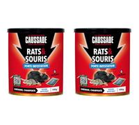 CAUSSADE Anti-Rats & Souris - 12 Sachets Céréales - 300g | Efficacité Radicale - Lieux Secs - Prêt à l'Emploi - Une Ingestion Suffit - Fabriqué en France - CARSC150NX2