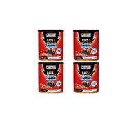CAUSSADE Anti-Rats & Souris - 48 Appâts Blocs Pâtes Flocoumafène - 1200g - Efficacité Radicale - Tous Lieux - CARSPT300X4