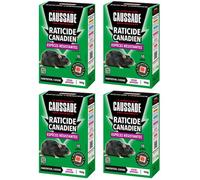 CAUSSADE Anti-Rats - Spécial Rats Résistants - 40 Pâtes Fluorescentes - 600g - Efficacité Radicale - Tous Lieux - CARPTFLUO150X4