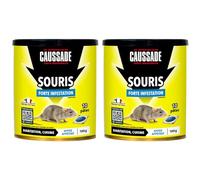 Caussade Anti-Souris - Forte Infestation - Lieux secs & humides - 10 Sachets pâtes - Prêt à l'emploi - Une Ingestion Suffit - Fabriqué en France - 100g - CASAPT10N (200g)