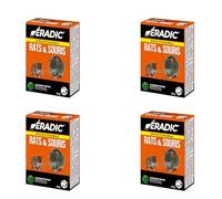 Caussade ERADIC Canadien Grains Anti-Rats & Souris - 24 Sachets - 600g | Efficacité Maximale - Lieux Secs - Prêt à l'Emploi - Une Ingestion Suffit - ERSC150X4