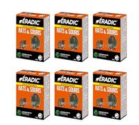 Caussade ERADIC Canadien Grains Anti-Rats & Souris - 36 Sachets - 900g | Efficacité Maximale - Lieux Secs - Prêt à l'Emploi - Une Ingestion Suffit - ERSC150X6