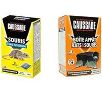 Caussade KIT Rats/Souris Appâts + Boîte Appât