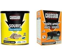 Caussade KIT Rats/Souris Appâts + Boîte Appât
