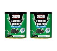 CAUSSADE Raticide Canadien - Anti Rats - Efficacité Radicale - Tous Lieux - 24 Appâts Blocs Pâtes Flocoumafen - Prêt à l'emploi - Une Ingestion Suffit - Fabriqué en France - 600g CARPT300X2