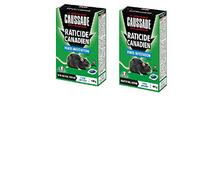 CAUSSADE Raticide Canadien - Anti Rats & Souris - Efficacité Radicale - Lieux Sec & humides - 80 Appâts pâtes - Prêt à l'emploi - Une Ingestion Suffit - Fabriqué en France - 800g CARPT400X2