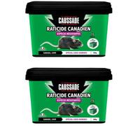 CAUSSADE Raticide Canadien - Anti Rats & Souris - Efficacité Radicale - Lieux très humides - 30 Appâts Blocs - 600g Prêt à l'emploi