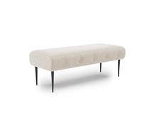 CAVADORE Amba Banc rembourré Tendance 2 Places pour Cuisine, Salle à Manger ou Cuisine/Banc de Cuisine Compatible avec Le canapé 2 Places Amba / 119 x 52 x 54 cm/Tissage Plat de qualité supérieure