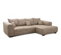 Cavadore Big Canapé Mavericco Grand canapé au Design Moderne Aspect Cuir avec Coussins de Dossier et Coussins décoratifs Anthracite 287 x 69 x 108 cm
