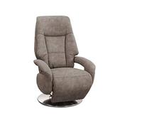 CAVADORE Edinburgh Fauteuil Relax, Fonction Relaxation À Réglage Manuel, 74 x 114 x 77 cm, Aspect Cuir, Marron Clair