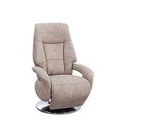 CAVADORE Edinburgh Fauteuil TV avec Fonction relaxante réglable manuellement Beige 74 x 114 x 77 cm