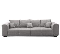 CAVADORE Grand canapé Mavericco avec Coussin, Taille XXL, avec Assise Profonde et Design Moderne, 287 x 69 x 108 cm, Aspect Cuir Gris
