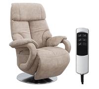 CAVADORE Istanbul Fauteuil TV avec Fonction Relax à réglage électrique 2 Moteurs E Beige 80 x 115 x 79 cm