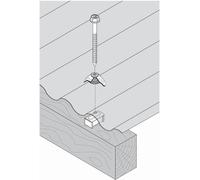 Cavalier ETANCO pour GO 177x51 - 40x40 mm - Ø reac 8.5 mm - 100 pièces - 70018