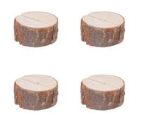 Cavaliers de Table - Paris Prix - Rondin - Bois Massif - Marron - D. 4 cm