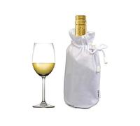 Cavevinum Housse de refroidissement pour bouteille de vin, réglable avec fermeture éclair Fabriqué en nylon de haute qualité et fermeture hermétique. 26x17,5 mm blanc