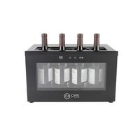 Cavevinum Présentoir de bar CV-7D pour vins rouges, acier inoxydable, noir 556x330x261 mm