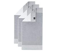 Cawö Serviette gris / blanc, Taille 50x100cm