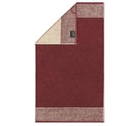 Cawö Serviette rouge foncé / blanc cassé, Taille 30x50cm