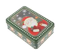 CAXUSD 1 Pc Boîte en métal de Noël bonbonniere noel bonbonnière noel coffret bonbon noel récipient à gâteau de biscuit titulaire de cotillons pot de rangement transparent Fer