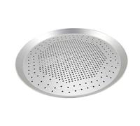 CAXUSD 1pièce Plaque à Pizza Perforée Alliage Aluminium Antiadhésive et Résistante Chaleur Plateau de Cuisson pour Four et Usage Familial et Professionnel