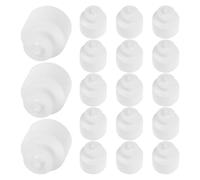 CAXUSD 20 Bouchons Sport pour Bouteilles d'eau Fonction Push and Pull, Réutilisables en PE Blanc, Couvercles de Remplacement pour Gourdes de Sport, Pack de 20 Pièces