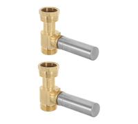 CAXUSD 3/4 Pouce Amortisseur de Coups de Bélier Réduit le Bruit 2 Pièces, en Laiton et Acier Inoxydable, Fonctionnement Polyvalent pour Tuyau D'arrosage Cuisine, Adapté à Villas
