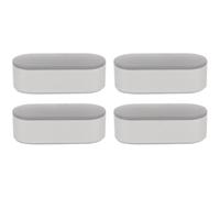 CAXUSD 4 Pièces Patin Abattant Wc en Plastique Coussin Amortisseur, Butoir de Siège Fiable et Antidérapant pour Accessoire Toilette