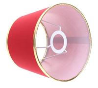 CAXUSD Abat-jour de salon lampe de table E27 en tissu et métal, rouge, fait main, pour lampadaire, chambre, change le style d'éclairage