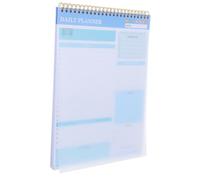 CAXUSD Carnet Travail Bloc-Notes Agenda Quotidien Non Daté, Planificateur Journalier à Double Reliure Spirale, Papier pour Écrire
