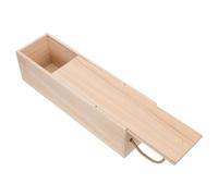 CAXUSD Coffret en Bois pour Bouteille de Vin Unitaire avec Poignée, Boîte à Vin Vintage Soi-même, Emballage Présent pour Pique-niques, Réunions de Famille et Événements Professionnels