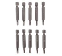 CAXUSD Embouts magnétiques en acier S2 - 10 pièces, 4,9 cm - Embouts de tournevis à tête carrée pour vissage sur meubles, instruments de précision et utilisation Plusieurs styles