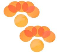 CAXUSD Filtre Spot LED Autocollant Rond Pet 20pcs, Correction de Couleur Jaune, Film Autocollant Résistant Décoloration pour Éclairage D'ambiance et Scène
