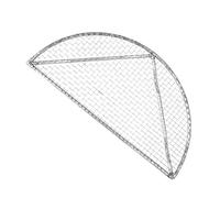 CAXUSD Grille De Barbecue en Acier Inoxydable Amovible Demi-Cercle Portable pour Barbecue Extérieur Pliable Argenté Ustensile Grillades Pratique