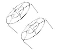 CAXUSD Grille de Cuisson Vapeur Support Multifonction Robuste 2pcs en Acier Inoxydable pour Poissons et Crabes, pour Usage Domestique et Restaurant