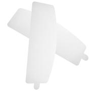 CAXUSD Lentille de Protection pour Capot de sablage Blanc PVC 0,5 mm épaisseur, Lot de 2 pièces avec Design Anti-poussière pour Chantier Professionnel