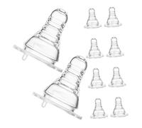 CAXUSD Lot De 10 Tétines Silicone Pour Bouteille De Bière Accessoires Amusants Pour Fêtes Boire Sans Déversement Accessoire Bière Adulte
