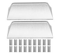 CAXUSD Lot de 20 Pinces de Support pour séparateur de Bureau en Plastique, Clips de partition de Bureau réglables pour cloison en Verre et Bureau partagé